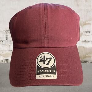 47 Brand Unisex Burgundy Adjustable One Size Hat NWOT